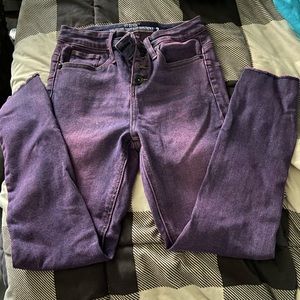 Purple hot topic skinny jeans